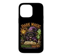 Carcasa para iPhone 14 Pro MAX Mago Carlino Negro Halloween Dark Magic Requires Snacks