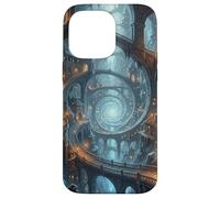 Carcasa para iPhone 14 Pro MAX Mago Fantasía Ciudad Subterránea Portal Espiral Caverna