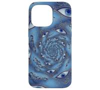 Carcasa para iPhone 14 Pro MAX Mal de Ojo Espiral Protección mística Espiritual Boho Ojos
