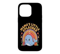 Carcasa para iPhone 14 Pro MAX Mama's Little Splasher Cute Whale Mom Kids