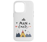 Carcasa para iPhone 14 Pro MAX Man Cave Mountain Arrow Theme para Hombres entusiastas