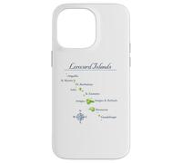 Carcasa para iPhone 14 Pro MAX Mapa de Islas de Sotavento Antigua St Martin Brabuda