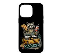 Carcasa para iPhone 14 Pro MAX Mapache Caótico Humor Oscuro Basura Diseño Urbano