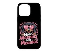 Carcasa para iPhone 14 Pro MAX Más Salchichas, Menos malvados, Gracioso Perro Salchicha