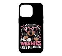 Carcasa para iPhone 14 Pro MAX Más Salchichas, Menos malvados, Gracioso Perro Salchicha