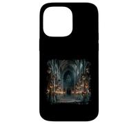 Carcasa para iPhone 14 Pro MAX Máscaras góticas Salón Oscuro Mascarada Catedral Escena Diseño