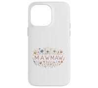Carcasa para iPhone 14 Pro MAX Mawmaw Floral Wildflower Garden Design para Abuelas