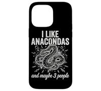 Carcasa para iPhone 14 Pro MAX Me Gustan Las anacondas y Tal Vez 3 Personas Herping Zoo