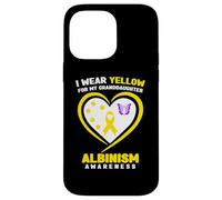 Carcasa para iPhone 14 Pro MAX Me Pongo de Amarillo para concienciar a mi Nieta sobre el albinismo