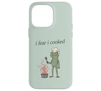 Carcasa para iPhone 14 Pro MAX Me temo Que cociné a Frog Chef Burning Food, Divertido Meme de Weirdcore