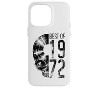 Carcasa para iPhone 14 Pro MAX Mejor de 1972 Vintage Disco de Vinilo Amante Gothic Skull LP