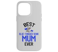 Carcasa para iPhone 14 Pro MAX Mejor Reptil Lindo de la Madre eslizante de Lengua Azul