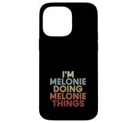 Carcasa para iPhone 14 Pro MAX Melonie Name Melonie Personalized Name First Given