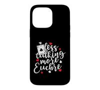 Carcasa para iPhone 14 Pro MAX Menos Hablando más Baraja de Cartas Euchre