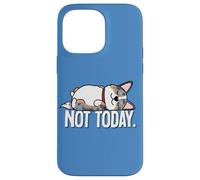 Carcasa para iPhone 14 Pro MAX Mens Womens Kids Not Today Nap Cardigan Blue Merle Corgi Dog