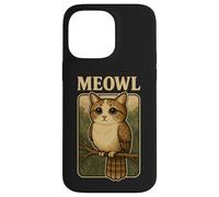 Carcasa para iPhone 14 Pro MAX Meowl - Funny Meow Cat Owl Brainrot Meme Gaming Argot