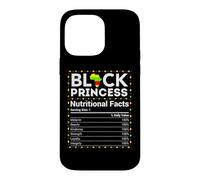 Carcasa para iPhone 14 Pro MAX Mes de la Historia Negra Africana Princesa Información Nutricion