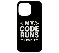 Carcasa para iPhone 14 Pro MAX Mi código se Ejecuta yo no | Coding Joke Funny Software Engineer
