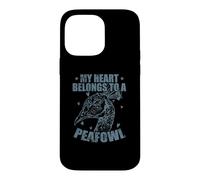 Carcasa para iPhone 14 Pro MAX Mi corazón Pertenece a un zoológico de Aves Peafowl