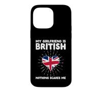 Carcasa para iPhone 14 Pro MAX Mi Novia es británica Nada me Asusta - Reino Unido