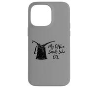 Carcasa para iPhone 14 Pro MAX Mi Oficina huele a Aceite Garaje Humor DIY Chicos