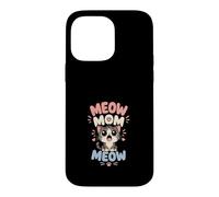 Carcasa para iPhone 14 Pro MAX Miau Mamá Lindo Gatito para Amante Gatos