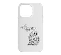 Carcasa para iPhone 14 Pro MAX Michigan Camping Adventure UP & Lower Peninsula Outdoor