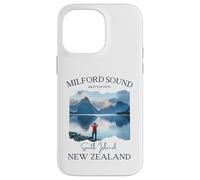 Carcasa para iPhone 14 Pro MAX Milford Sound Fjord Senderismo Souvenir Turístico Vacaciones Hombres Niños