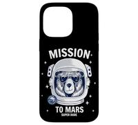 Carcasa para iPhone 14 Pro MAX Mission To Mars Cool Space Astronaut Bear Cartoon Graphic
