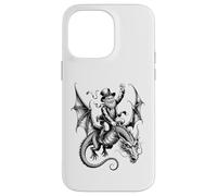 Carcasa para iPhone 14 Pro MAX Mito Legendario del Jinete del dragón del Duende Celta