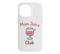 Carcasa para iPhone 14 Pro MAX Mom Juice Club Funny Wine Drinking Mothers Humor Design