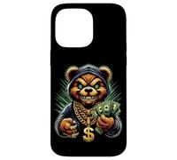Carcasa para iPhone 14 Pro MAX Money Calling Hip Hop Bear Teddy tee Gángster Rap Swag Dope
