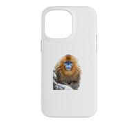 Carcasa para iPhone 14 Pro MAX Mono Nariz Snub Cara Azul Primate China Vida Silvestre