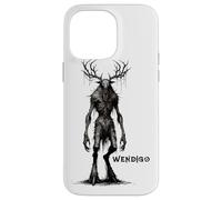 Carcasa para iPhone 14 Pro MAX Monstruo Wendigo, Skinwalker, críptido, Malvado Monstruo de Terror