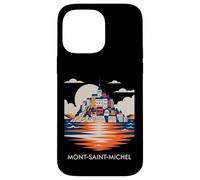Carcasa para iPhone 14 Pro MAX Mont Saint Michel France Normandy Catholic Travel Lover