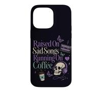 Carcasa para iPhone 14 Pro MAX Moody Sad Songs Café Estética Amante De La Música Vibe