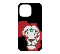 Carcasa para iPhone 14 Pro MAX Morocco Flag Lion of Africa Proud Moroccan Football Game