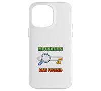 Carcasa para iPhone 14 Pro MAX Motivación No Encontrada Gracioso Error Humor