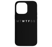 Carcasa para iPhone 14 Pro MAX Mtwtfss WTF Días De La Semana De Humor para Adultos