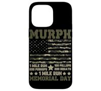 Carcasa para iPhone 14 Pro MAX Murph 1 Mile Run 100 Pullups 200 Flexiones 300 Sentadillas 1 Milla R