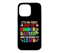 Carcasa para iPhone 14 Pro MAX My First Day of Kindergarten 1st Day of School Boys Girls