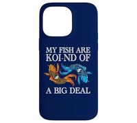 Carcasa para iPhone 14 Pro MAX My Fish Are Koi-nd of A Big Deal Divertido Koi Keeper