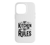 Carcasa para iPhone 14 Pro MAX My Kitchen My Rules Funny Cooking Chef Cita