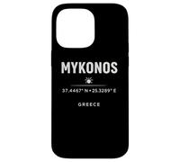 Carcasa para iPhone 14 Pro MAX Mykonos Grecia Coordina el diseño de Viajes mediterráneos