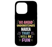 Carcasa para iPhone 14 Pro MAX Nadia Personalized Women's Gift Custom Nadia