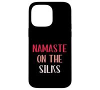 Carcasa para iPhone 14 Pro MAX Namaste On The Silks, Divertidos Regalos aéreos, Yoga aéreo