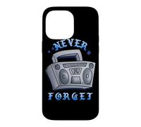 Carcasa para iPhone 14 Pro MAX Never Forget Ghetto Blaster Vintage 80s 90s Hip Hip