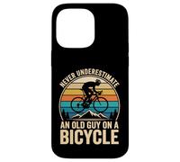 Carcasa para iPhone 14 Pro MAX Never Underestimate An Old Guy On A Bicycle Bicicleta