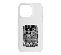 Carcasa para iPhone 14 Pro MAX New York City Skyline T Shirt NYC Boroughs Vintage Graphic