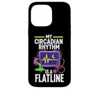Carcasa para iPhone 14 Pro MAX Night Shift Nurse Circadian Rhythm Flatline Humor